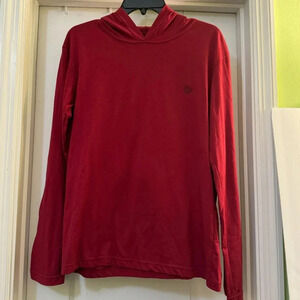 Earthbound Long Sleeve Burgundy Lightweight Hoodie